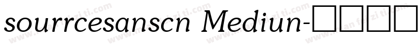 sourrcesanscn Mediun字体转换